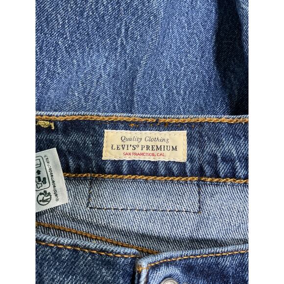 Levi'S 'Ribcage' Blue Cotton Full Length Denim Jean Size 31 - Picture 4 of 5